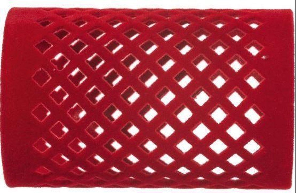Efalock Fluwelen rollers lang rood 40mm rood