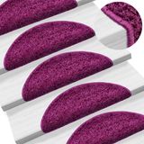 VidaXL Trapmatten 30 st 56x17x3 cm violet halfrond