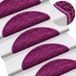 VidaXL Trapmatten 30 st 56x17x3 cm violet halfrond