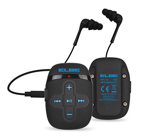 Elbe MP-118 MP3-speler, 4 GB, waterdicht, zwart
