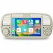 JUNSUN 7-inch Android 15 autoradio voor Fiat 500 (2007-2015), 2GB+64GB, draadloze CarPlay en Android Auto, GPS, Wi-Fi, Bluetooth, DSP, beige