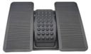 Q-Connect Premium voetensteun van kunststof, anti-slip coating, in hoogte verstelbare ergonomische voetsteun met massagestructuur, voetsteunen, zwart, afmetingen: 43 x 32 x 10,5 cm