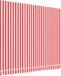 vidaXL Vervangingsdoek voor luifel 3x2,5 m polyester rood en wit
