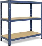 Shelfplaza HOME metalen stellingkast - 90x23x60 cm - blauw - 3 planken