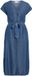 VILA Maxi-jurk VIMAIA Korte Mouwen Dark Blue Denim Lyocell Vrouwen