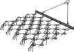 Vevor Weide eg, Weide Sleep, Veld eg, ATV Gazon Hark 5 x 4.5 ft