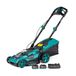 NAC Accugrasmaaier 20 V, accu-grasmaaier met 2 x Li-Ion accu's 4,0 Ah en dubbele lader 3,0 A, maaibreedte 40 cm, grasmaaier elektrische opvangbak 40 liter, maaihoogte 25 – 75 mm, LB-2B40-40-2 x 20 V