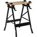 Mobliva Établi Pliant Portable Avec Panneaux Réglables En Angle Et En Espacement, 63,5 X 60,5 X 78 Cm, Bois Naturel Et Noir