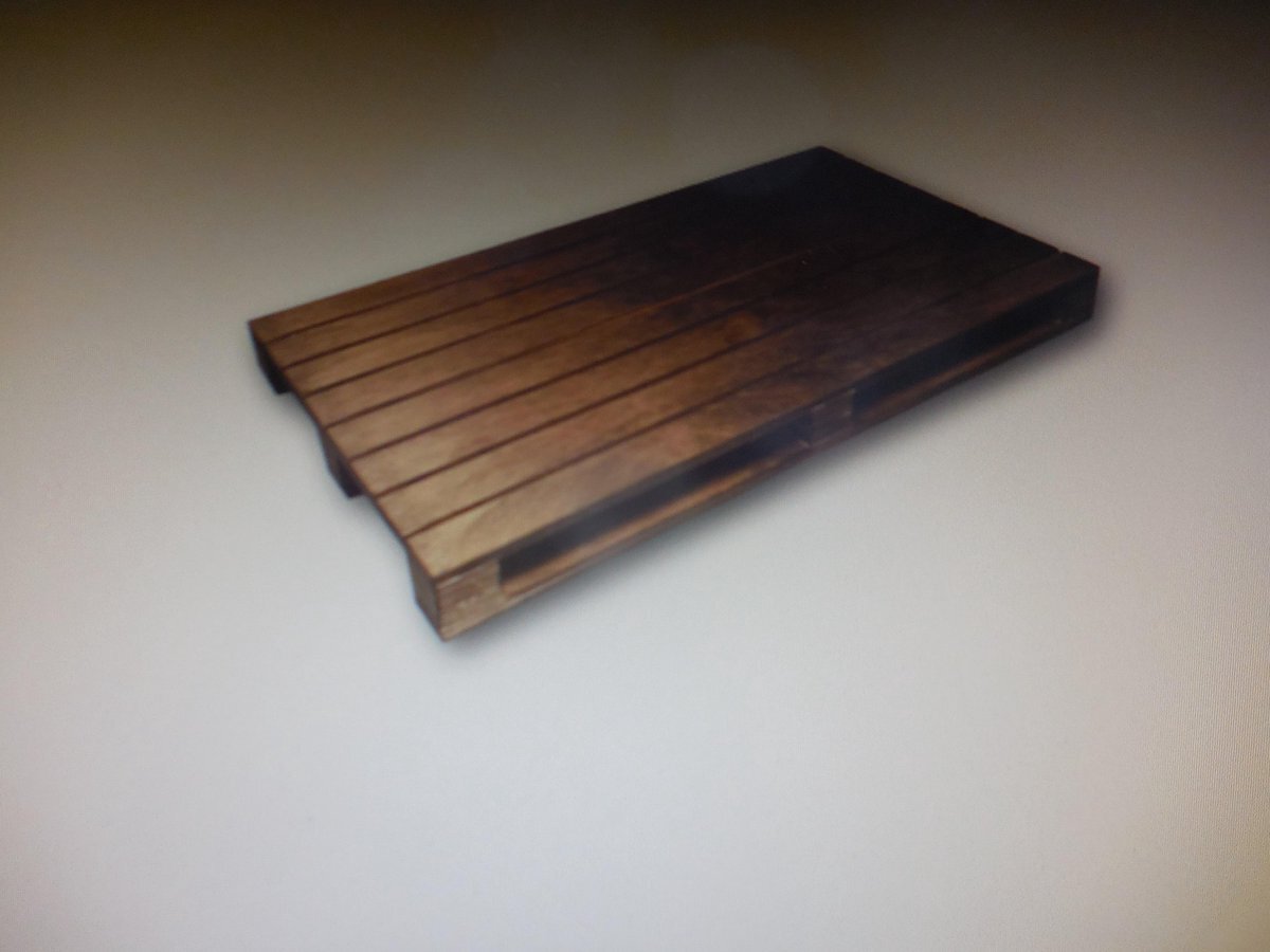 Bisetti Pallet Presenteerplank M Donker 30x20x3cm