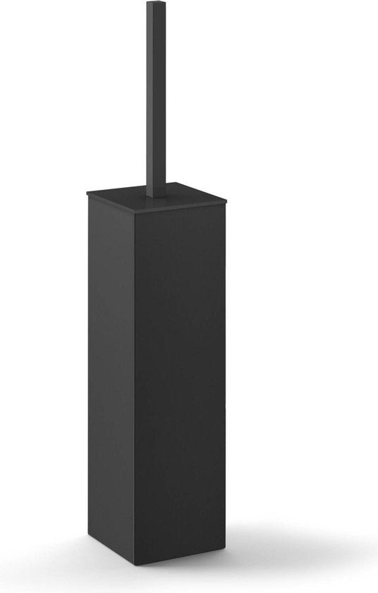ZACK Carvo Toiletborstel - Zwart - RVS - Wandmontage