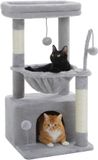 Famanu - Krabmeubel met hangmat, stijlvolle kattenboom voor kleine ruimtes