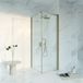 FortiFura Galeria Douchecabine - 70x80x200 cm - Veiligheidsglas - Antikalk - Geborsteld messing