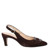 Gabor suède pumps met hak - bruin