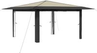 vidaXL Gazebo zonder zijwand 4 x 4 m Crème en Antraciet