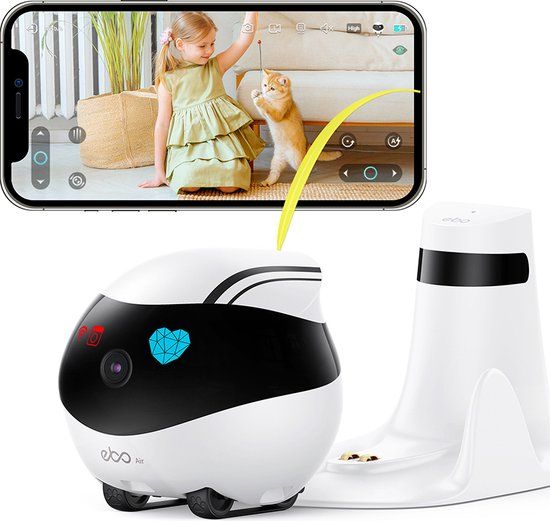 Enabot EBO Air - Babyfoon met camera - Wit - App bediening - Nachtlampje - Opnamefunctie