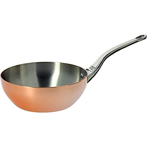 de Buyer Conische sauteuse, koper, oranje, 24 cm