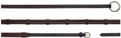 Kentucky - Rubberen teugels 1/2'' met 7 leren stops, ring sluiting WO coll, Full/bruin