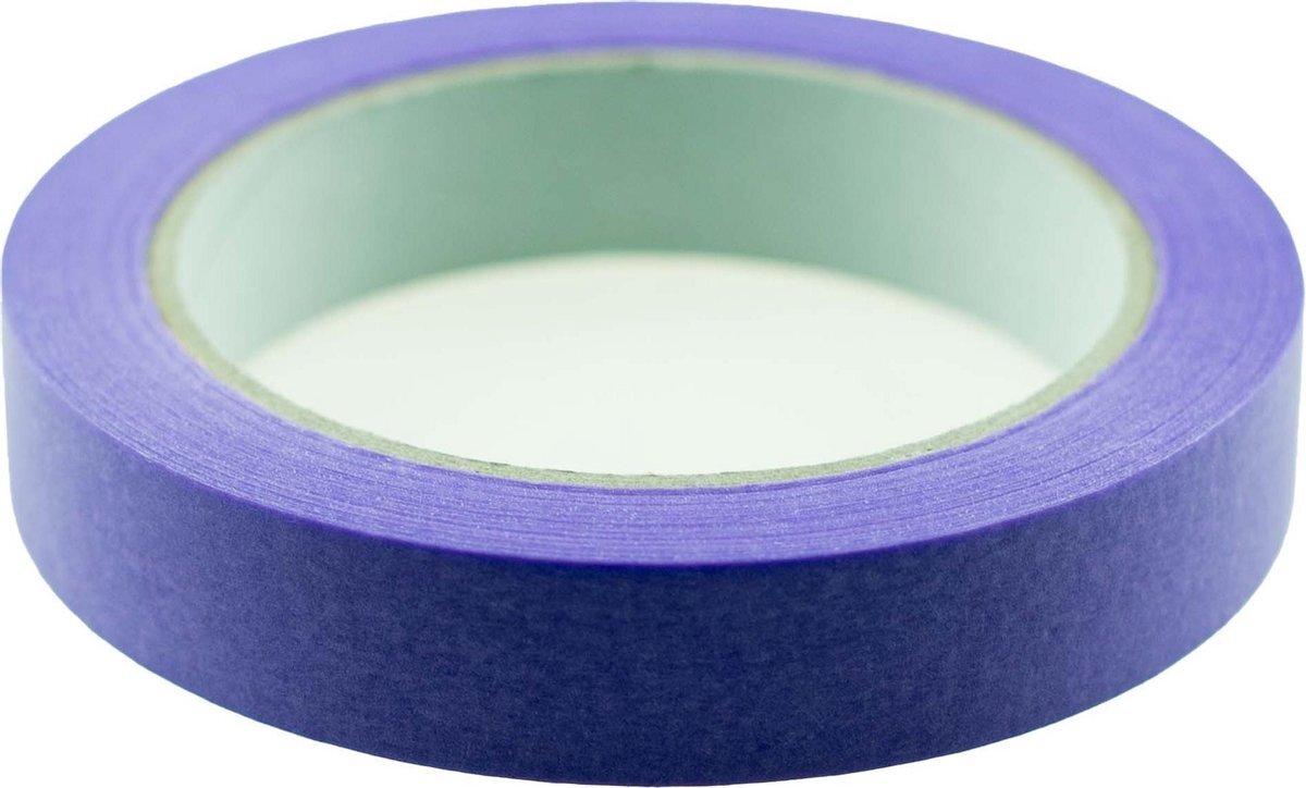 Tom Afplaktape Low-tack Masking 25 Mm X 50 M Papier Paars