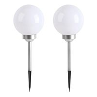 Lumisky Moony 2x LED Solar Garden Balls - White Light - Ø 20 cm