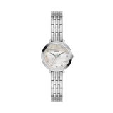 FOSSIL Analoog horloge 'JACQUELINE' beige / zilver