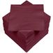 HEKU 100 effen servetten, 3-laags, 33 x 33 cm, bordeaux