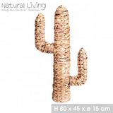 Urban Living Decoratief object Cactus van waterhyacint, 80 x 45 x 15 cm