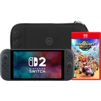 Nintendo Switch 2 + Mario Kart World + BlueBuilt beschermhoes