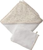 Vertbaudet Set met aanpasbare badcape + washandje HYGGE