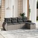 Maison Exclusive - Salon de jardin 5 pièces avec coussins gris en polyrotin