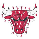 Iconic Puzzles - NBA houten puzzel, meerkleurig, Chicago Bulls, ChicagoBulls-L