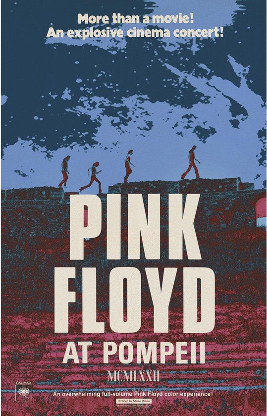 Pink Floyd Live In Pompeii Unisex Vlag - meerkleurig - Polyester