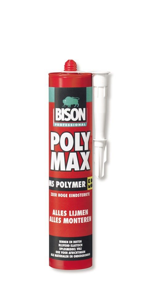 Bison PolyMax Montagelijm koker 425gr - Wit