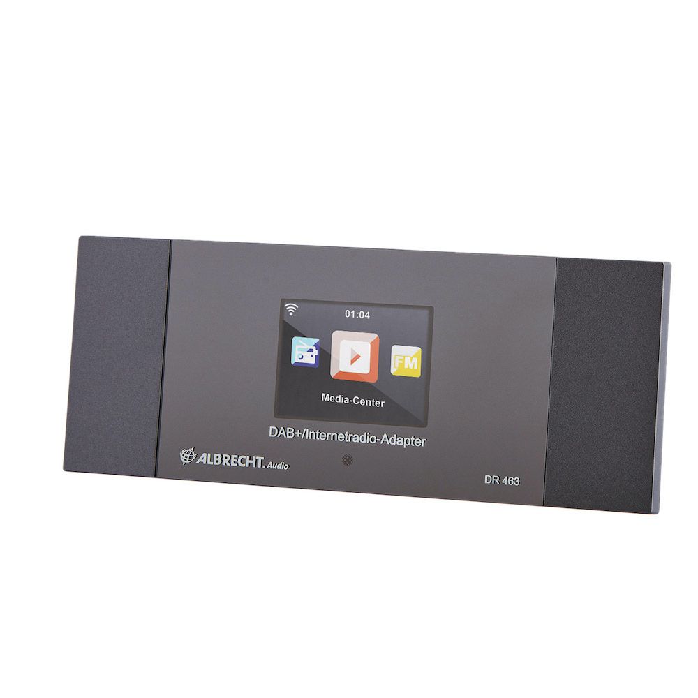 Albrecht DR 463 - Draagbare Internetradio met DAB+, FM, UKW, Wifi, Bluetooth, en Projectie - Grijs