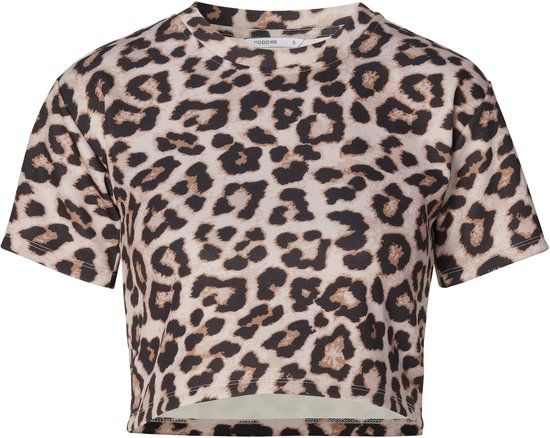 Noppies Top Lola Zwangerschap - Maat XL - Leopard Print