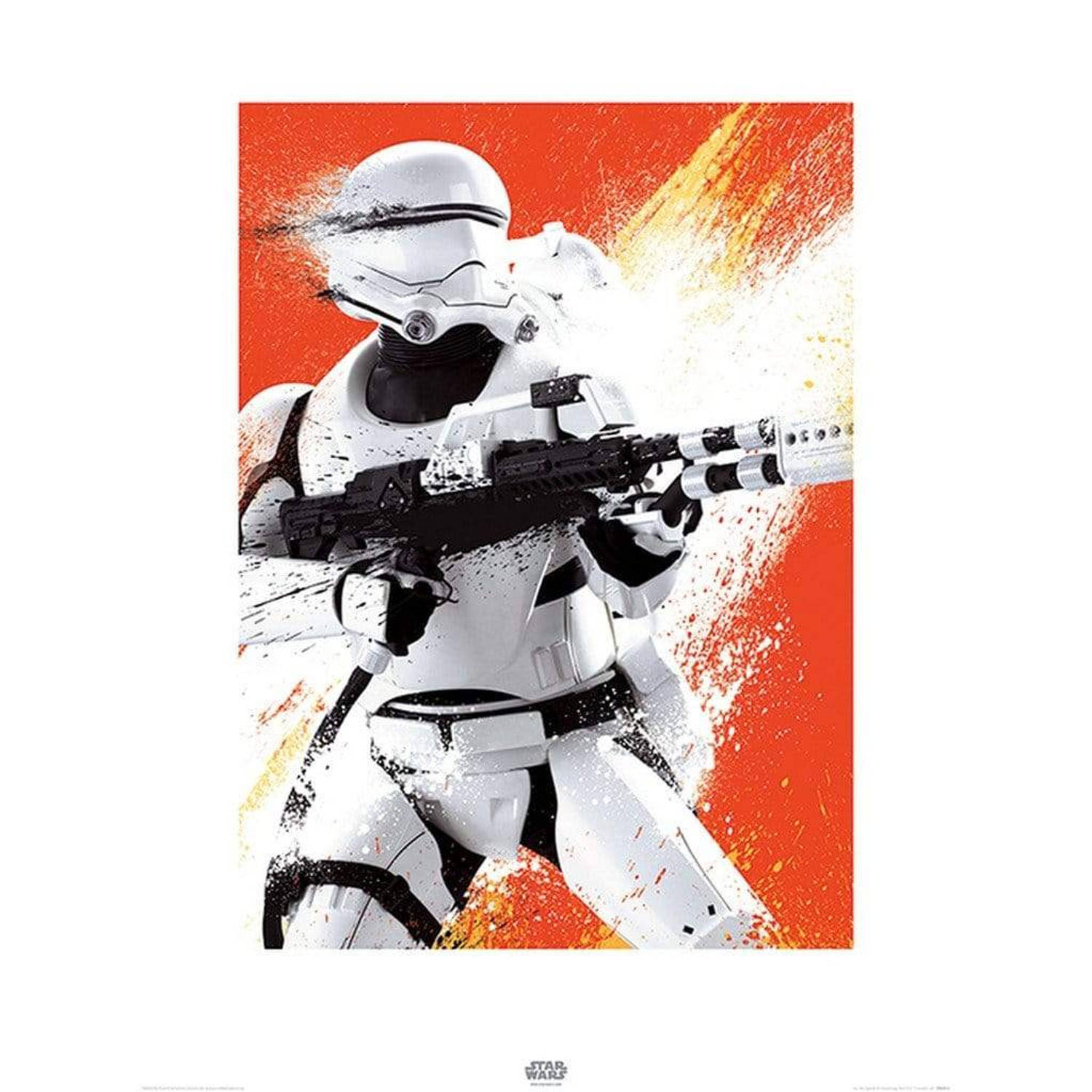 Pyramid star wars episode vii flametrooper paint kunstdruk 60x80cm