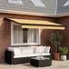 Maison Exclusive - Parasol manuel, 3,5 x 2,5 mètre, couleur sable, 100% polyester