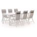 Bellagio tuinmeubelen Bellagio Lugo/Menzano 220cm dining tuinset 7-delig verstelbaar