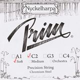 Prim Nyckelharpa Snaren Nyckelharpa Chroomstaal C2 Zacht