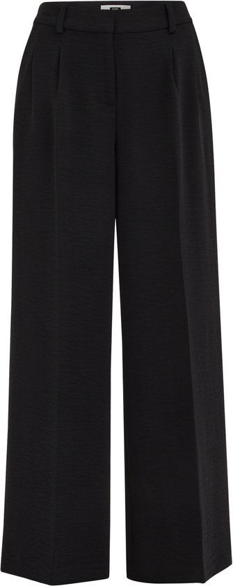 WE Fashion Dames wide leg pantalon Black