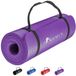 Tapis de yoga - 10 mm d'épaisseur - Antidérapant - 180 x 60 cm - Avec sac de transport et sangle