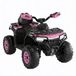 IDEALHOUSE Elektrische quad voor kinderen, 12 V, offroad ATV (4,5 Ah | Kinderauto met 2 x 35 W motoren, afstandsbediening, led-koplamp, muziek met draadloze verbinding/USB/TF, 3-8 km/u, roze 2