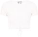 myMo ATHLSR myMo Blouse Vrouwen offwhite Katoen/Elastaan Korte mouw V-hals Regular Fit Casual L