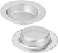 Sans marque Passoire d'évier en acier inoxydable - 2 pièces - 8 cm - Argent