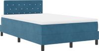 vidaXL Boxspringbed Donkerblauw 120 x 200 cm Fluweel