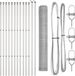 vidaXL Hexagonal Wire Mesh Fence with Ground Stakes, 25 x 1.4 m, Silver