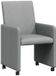 vidaXL Stoelen 2 st. stof lichtgrijs