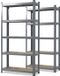 Floordirekt Lakota Heavy Duty Shelving - Set of 2 - Adjustable - Grey - 150 x 75 x 30 cm