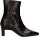 Manfield Femme Bottines Cuir Talon bloc 5-7cm Bout carré Fermeture éclair Imprimé animal Brun Taille 41