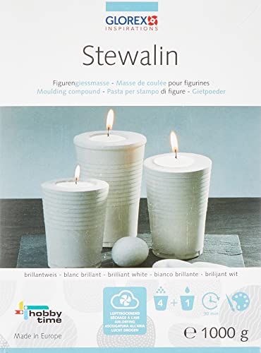 Glorex GmbH 6 2608 450 Stewalin gietmassa - 1000 g - wit