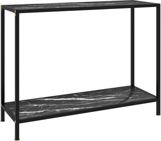 vidaXL Wandtafel 100x35x75 cm Zwart